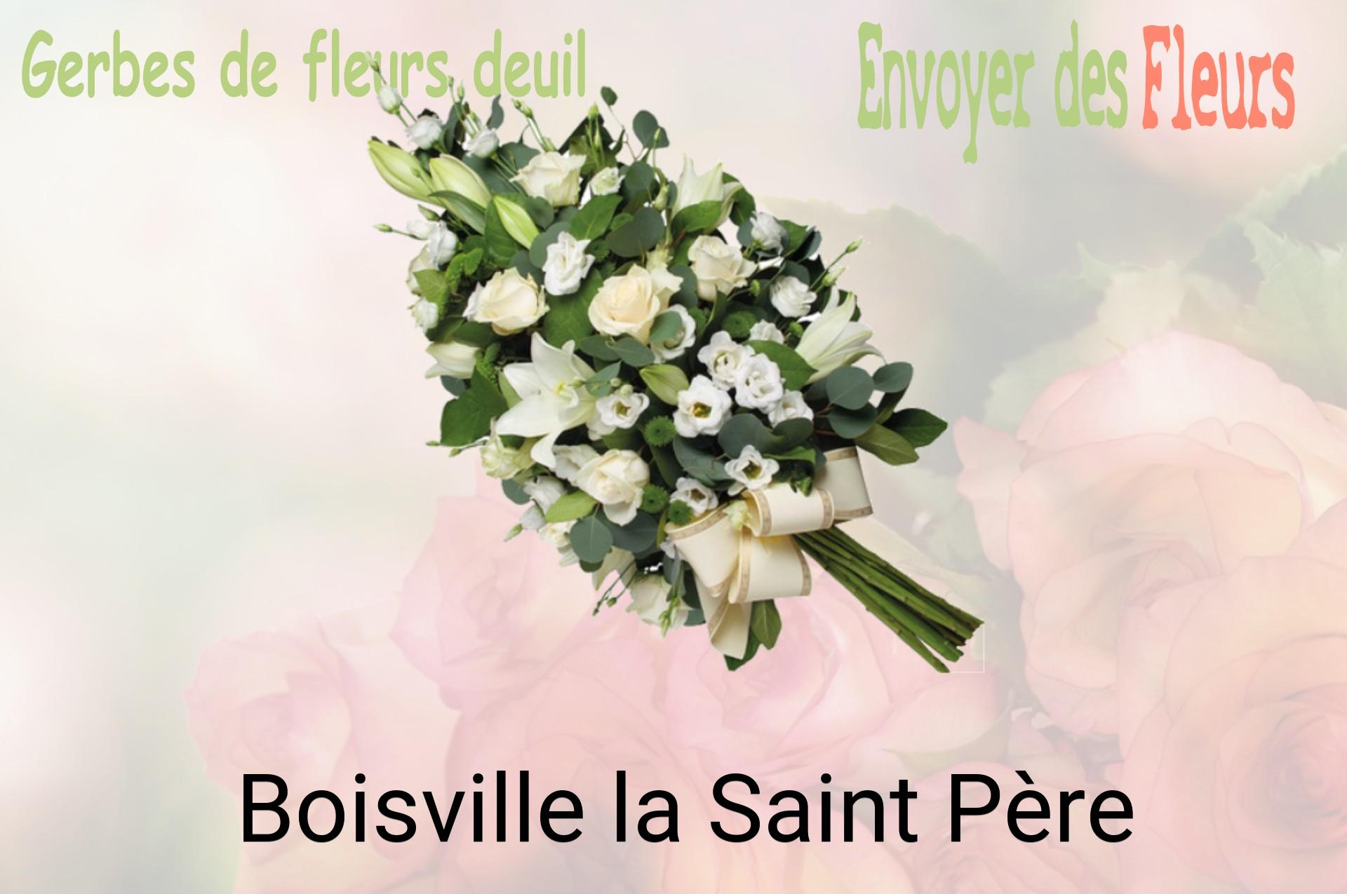 Gerbe de fleurs de deuil livrée à Boisville-la-Saint-Père